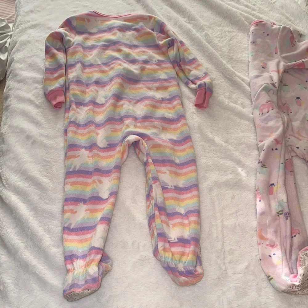 Kids Headquarters Pink Footies One Pieces Cozy Sleepwear 4T